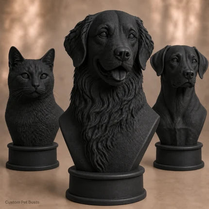 Custom 3D Printed Pet Bust From Photo