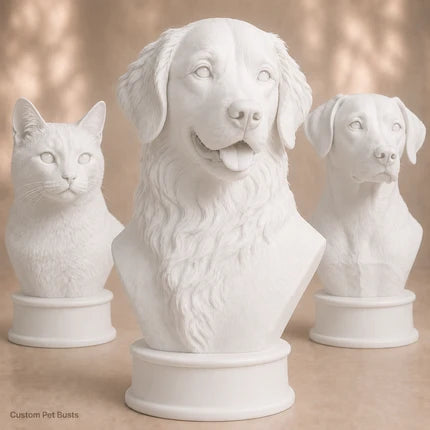 Custom 3D Printed Pet Bust From Photo