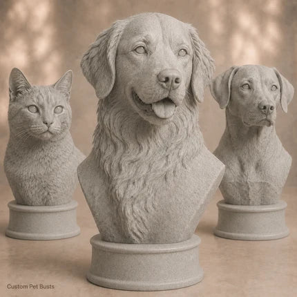 Custom 3D Printed Pet Bust From Photo