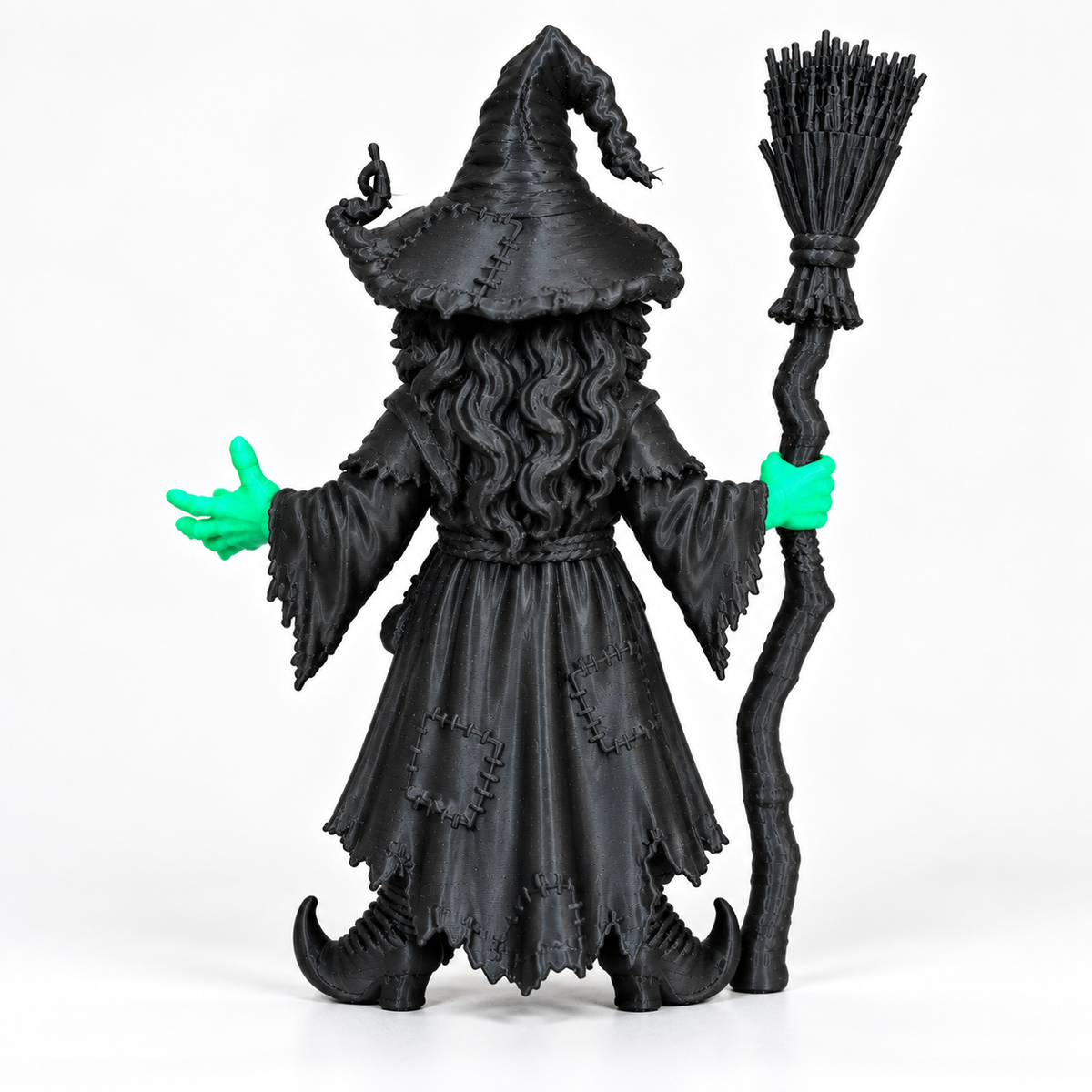 6-Inch Green Witch Halloween Figurine