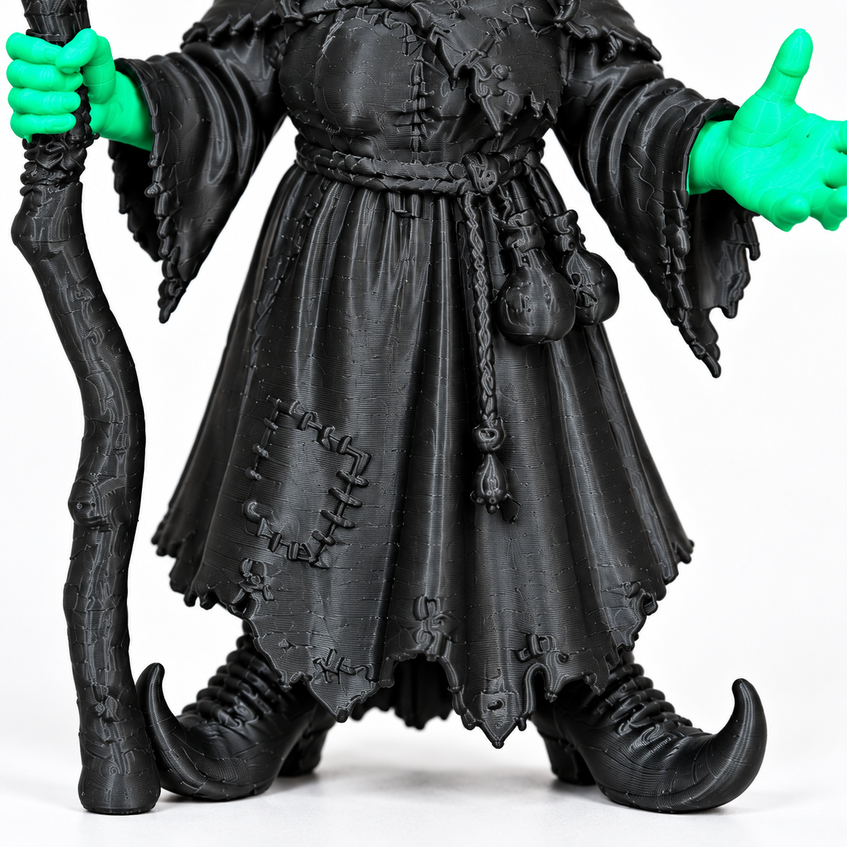 6-Inch Green Witch Halloween Figurine