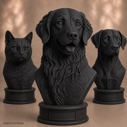 Custom 3D Printed Pet Bust From Photo