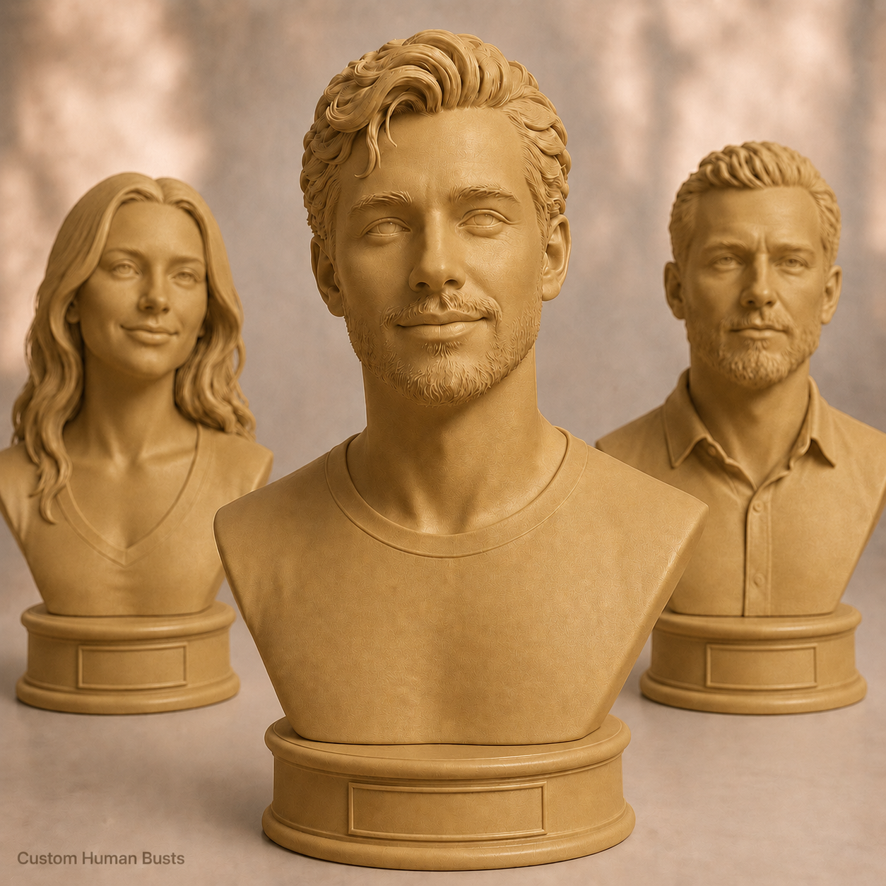 Custom 3D Printed Human Bust From Photo
